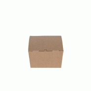 Betik Ecoline – 300 unités – Boîte repas micro-ondable carton kraft et blanc micro-cannelé – 117,5 x 14 x 6,5 cm, 1380 ml - marron en carton 1011343