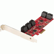 Carte PCI Express SATA 10 ports - Carte Contrôleur PCIe SATA - 6Gbps - ASM1166 Non-Raid - Convertiss