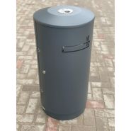 Cendrier sur pied grande capacité - extérieur ultra résistant avec serrure et seau intérieur acier galvanisé - Coloris personnalisables - Design exclusif URBANECO 42