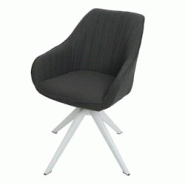 Décoshop26 - Chaise de salle à manger x1 avec accoudoir pivotante tissu/textile gris foncé 04_0006322 - gris 3000261706700 Décoshop26 - Chaise de salle à manger x1 avec accoudoir pivotante tissu/textile gris foncé 04_0006322 - gris 3000261706700