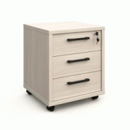 Deladeco Caisson de bureau mobile contemporain chêne clair Lexos - 3665367398138 Deladeco Caisson de bureau mobile contemporain chêne clair Lexos - 3665367398138