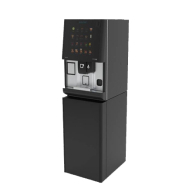 Distributeur automatique de boisson chaude avec stockage important en café en grains, lait, chocolat, thé instantané- vitro s5