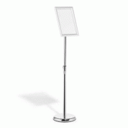 Durable Support d'information au sol Cadre rabattable en aluminium A4, 1 pièce, art. No. No. 479823 - argenté aluminium 479823