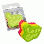 INFONOTES Hand Motif Cahier adhésif 3 couleurs (5 x 5 cm) - 4011169584375