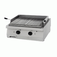 Maxima Heavy Duty gril en pierre de lave - unité double - profondeur 70 cm - gaz – 80 × 70 × 28 cm – 14000 W - AKS-09398000
