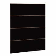 Panneau rainuré R30 L90xP120cm épaisseur 18mm - noir