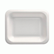 Papstar 600 barquettes scellées, XPS, non divisées, 900 ml, 18,5 x 23,5 cm blanc Barquettes à menu - 4002911764275