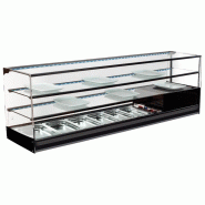 Presentoir réfrigérée pour tapas avec vitre droit et 2 étagères en verre, 6x GN 1/3 h 40 mm 1566x410x500 mm - VIRTUS - 0615402926690 Presentoir réfrigérée pour tapas avec vitre droit et 2 étagères en verre, 6x GN 1/3 h 40 mm 1566x410x500 mm - VIRTUS - 0615402926690