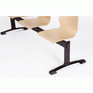 Sièges sur poutre assises bois Desk. - 4 places