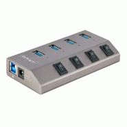 StarTech Hub USB-C avec Auto-Alimenté à 4 Ports - Hub USB StarTech Hub USB-C avec Auto-Alimenté à 4 Ports - Hub USB