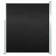 VidaXL Auvent latéral rétractable de patio 100x500 cm Noir Modèle Lumina Urban - noir 48382_0