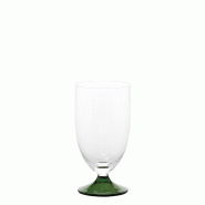 Zafferano Verre Maestro En Verre Sodo-Calcique Soufflé À La Bouche, Lot De 4 Pièces, Couleur Vert, Design Vénitien Sans Pied Pour Vins Élégants