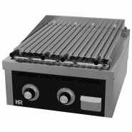 Barbecue à gaz professionnel à poser 600x750x410 mm avec grille en v - PB7506S