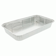 Barquette aluminium 800cc 3,9x13,9x3cm - par 1000