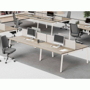 Bureau Bench 4 personnes M-Next - poste de travail à petit prix