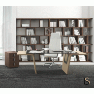 Bureau de direction Larus en verre trempé - Dellarovere - 230