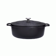 Cocotte ovale 29 cm chasseur noir interieur noir 500 cl Ovale Fonte émaillée Chasseur 37x23 cm - noir 3244334729016