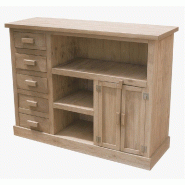 Comptoir L119xP39xH90cm Westside - pin vieilli - Epaisseur bois 18mm