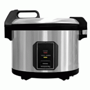 Cuistance Cuiseur à Riz professionnel 10 L en inox avec poingnées en plastique - maintien au chaud 24h - gris inox RC10L