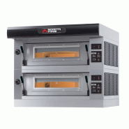 Four à sole avec moufle entièrement en pierre réfractaire avec résistances intégrées 2x6 pizzas ø30 L.1320 Amalfi Moretti Forni