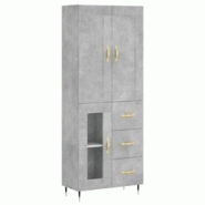 Helloshop26 - Buffet bahut commode armoire meuble de rangement organisateur cuisine salle de séjour salon haut 69,5 x 34 x 180 cm 02_0034647 - 300021