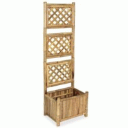 Helloshop26 - Jardinière lit surélevé plantes fleurs jardin avec treillis bambou 40 cm 02_0001165 - 3000075251533 Helloshop26 - Jardinière lit surélevé plantes fleurs jardin avec treillis bambou 40 cm 02_0001165 - 3000075251533