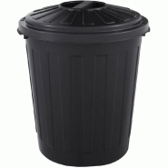 KEEEPER - Poubelle 7L avec Couvercle Fermable en Gris Collection Mats - gris plastique KEE188