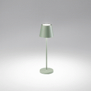 Lampe de table LED rechargeable 2 W 3000 K IP54, série 8124, vert sauge, design moderne en métal, variateur tactile - Perenz - vert 8124 SV LC Lampe de table LED rechargeable 2 W 3000 K IP54, série 8124, vert sauge, design moderne en métal, variateur tactile - Perenz - vert 8124 SV LC