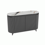 Meuble de service aux dimensions compactes et top en céramique