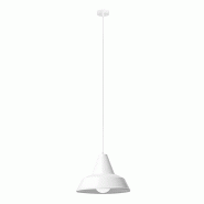 ROSSINI ILLUMINAZIONE Lampe À Suspension Uma Couleur Blanc - Design Industriel En Métal, Raccordement E27, 75W, Ip20, Idéale Pour Éclairage Intér