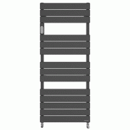 Sèche-serviettes Adélis eau chaude 973W anthracite racc. Sur collecteurs - Atlantic - 863145_0