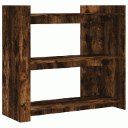 Table console chêne fumé 100x35x90 cm bois d'ingénierie Modèle Atlas Infinite Nova - 848476