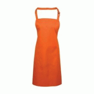 Tablier de travail orange avec poche stylo - Taille unique - Premier - 65% polyester / 35% coton Tablier de travail orange avec poche stylo - Taille unique - Premier - 65% polyester / 35% coton