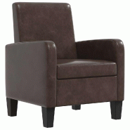 VidaXL Fauteuil Marron Similicuir Modèle Armonelle - 241108