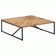 VidaXL Table basse 110x110x36 cm Bois d'acacia solide Modèle Atlas Master Prestige - 247699XL