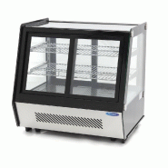Vitrine réfrigérée à gâteaux - 125 L - Portes coulissantes avant et arrière | Maxima