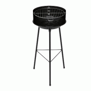 Barbecue portable au charbon de bois Riglos en acier Ø355mm - GSC 401000004