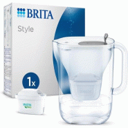 BRITA Carafe Filtrante 2.4l Bleu/gris + Cartouche Maxtra 1051125 - gris plastique 4006387124212