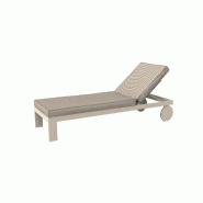 Chaise longue Posidonia - crème