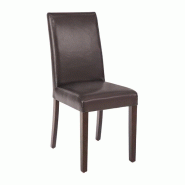Chaises simili cuir rembourrées intérieur - Lot de  2 | Bolero -