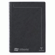 Clairefontaine Lot de 10 Cahier Europa Notemaker A4, 120p./60 feuilles détachables 90 g/m² reliure intégrale, ligné, coloris noir - 5016196048622