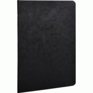 Clairefontaine Lot de 5 Carnet Age Bag A5, 96p./48 feuilles 90 g/m² piquées, couv. Coloris noir, ligné - 3329687331618
