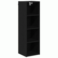 Helloshop26 - Armoire suspendue moderne grand espace de rangement 30 x 29,5 x 100 cm en bois d'ingénierie noir 02_0053498 - noir Bois massif 30002379