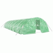 Helloshop26 - Serre tente abri plante fleur légumes avec cadre en acier 70 m² 14 x 5 x 2,3 m vert 02_0044622 - 3000220275124 Helloshop26 - Serre tente abri plante fleur légumes avec cadre en acier 70 m² 14 x 5 x 2,3 m vert 02_0044622 - 3000220275124