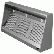 Hotte murale snack avec moteur éclairage led et régulateur de vites... - PDAA0265