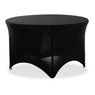 Housse pour table ronde 150 cm noire 14_0004497