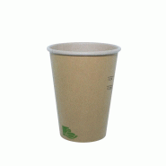 Nvase ECOLOMIQUE - 6 Pcs - Gobelet carton kraft "Zen" - 340 ml, Ø9 cm, Hauteur: 11,1 cm - marron en carton NVS8NPGCZEN12