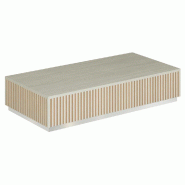 Podium pour mannequins Vertigo T01 MDF naturel et noyer clair 120x60x25cm