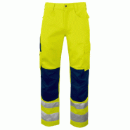 PROJOB Pantalon HV Jaune/Marine CL 2 T.46 PROJOB Pantalon HV Jaune/Marine CL 2 T.46