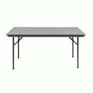 Table rectangulaire pliante grise en ABS Bolero - 1520